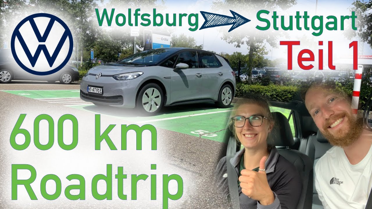 VW ID.3 Pure 45kWh Basismodell ROADTRIP | 600km Wolfsburg Stuttgart | VLOG 01 | CHRIS GRNWLD