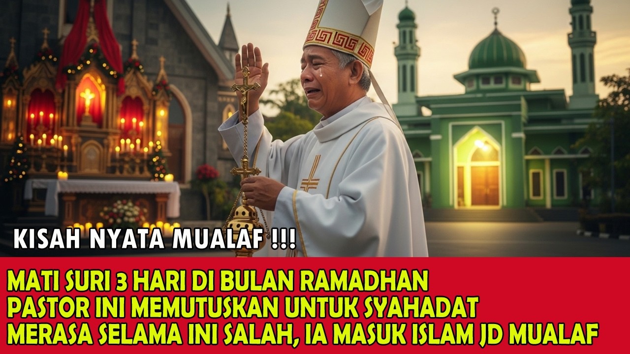 RAHASIA MATI SURI DI BULAN RAMADHAN BIKIN PASTOR MUALLAF!! SETELAH SADAR LANGSUNG SYAHADAT
