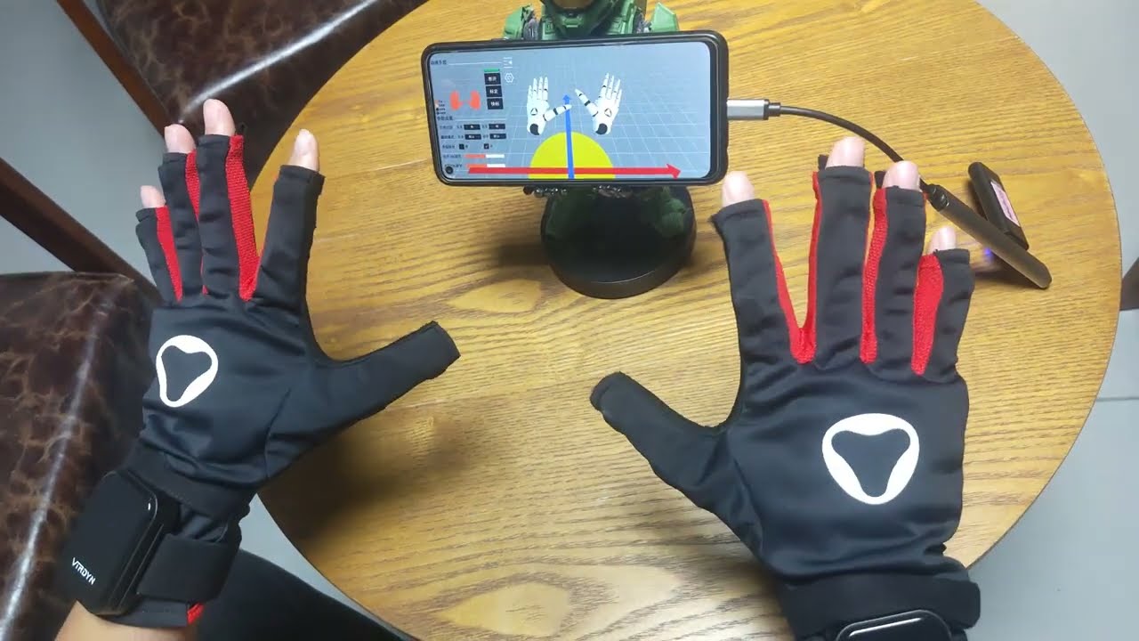 Experience Seamless Android Development Compatibility with Virdyn Motion Capture Gloves: MHand Pro.