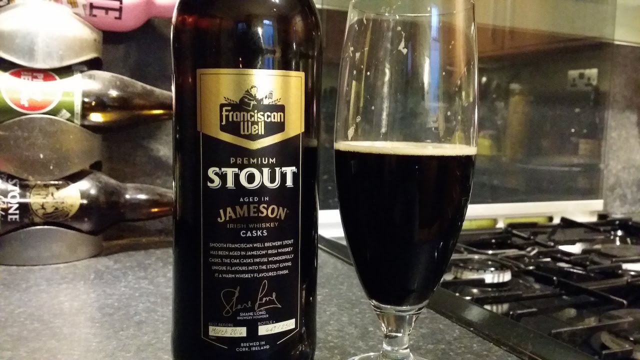 (4K) Franciscan Well Premium Stout Aged In Jameson Irish Whiskey Casks | Irish Craft Beer Review
