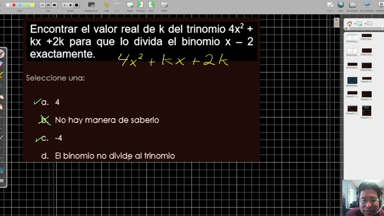 EMS - Matematicas 01 a 10 Segundo simulador Matemáticas