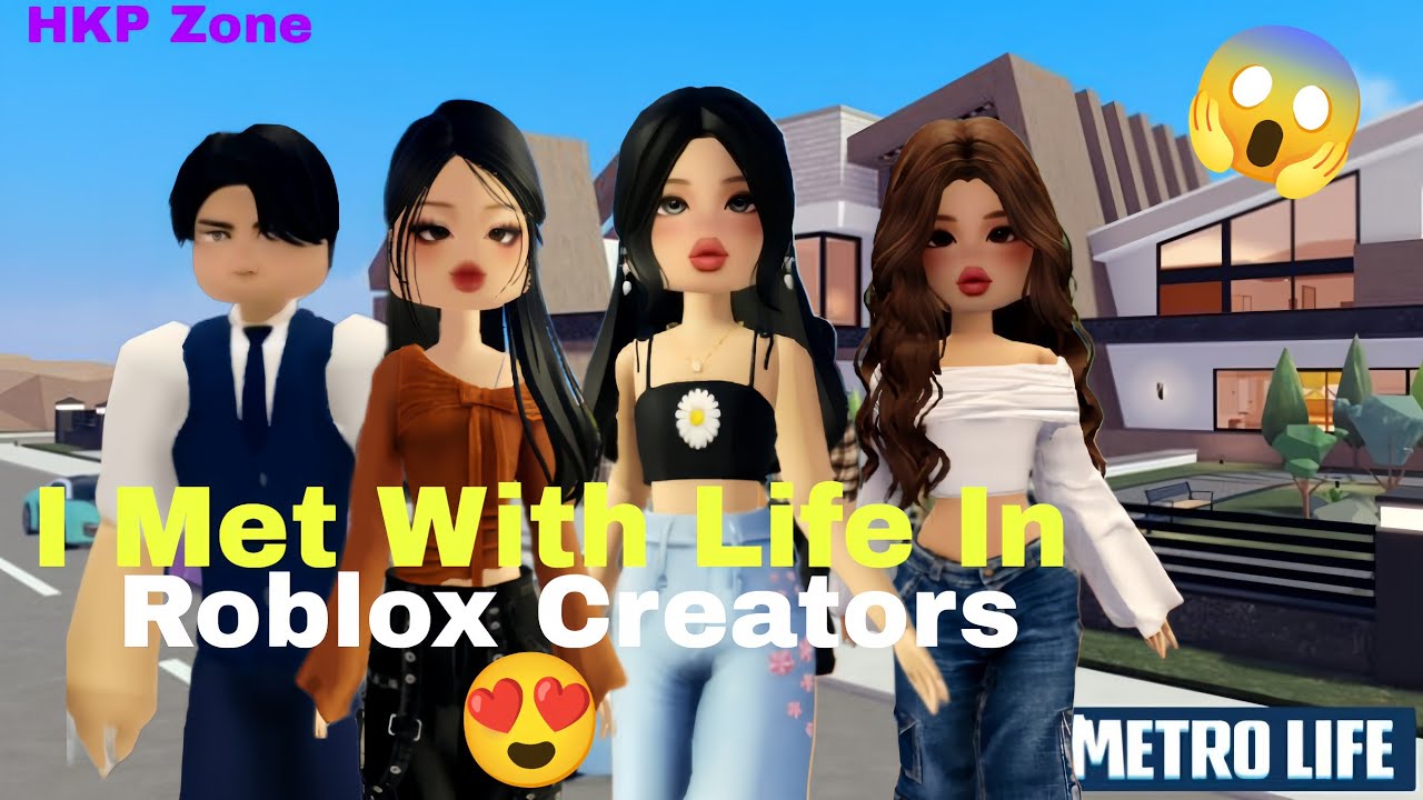 I meet with life inside of roblox 🥰| Metro life gameplay | #roblox #viral #fanmeetup 