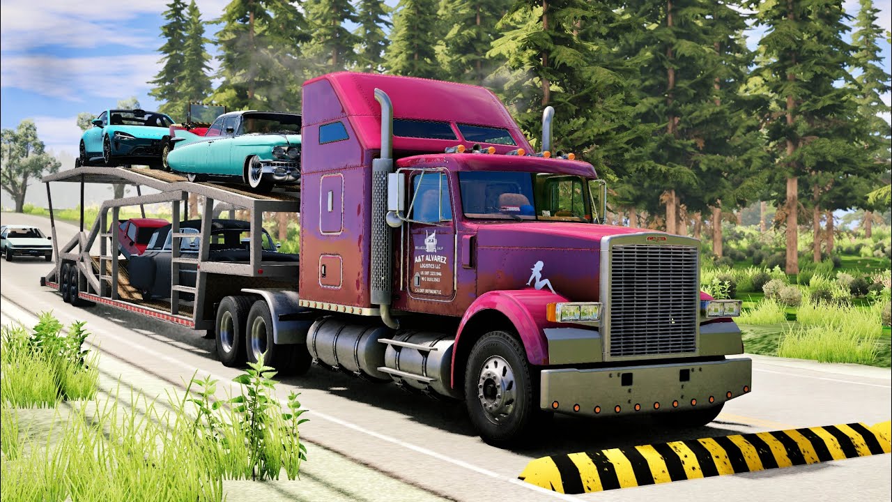 Trucks vs Speed Bumps #169 | BeamNG Drive | Truck &Too