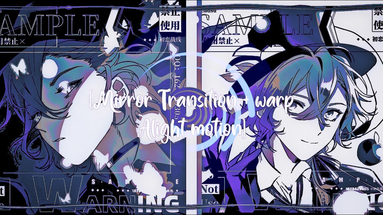 Transiciones avanzadas en alight motion | Tutorial mirror transition + warp Shake