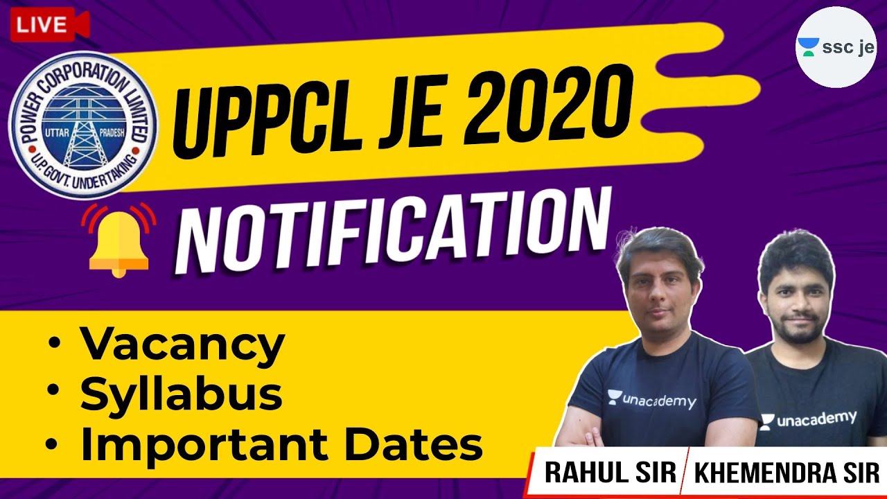 UPPCL JE 2020 Notification: Vacancy, Syllabus, Important Dates | UPPCL JE Exam Preparation