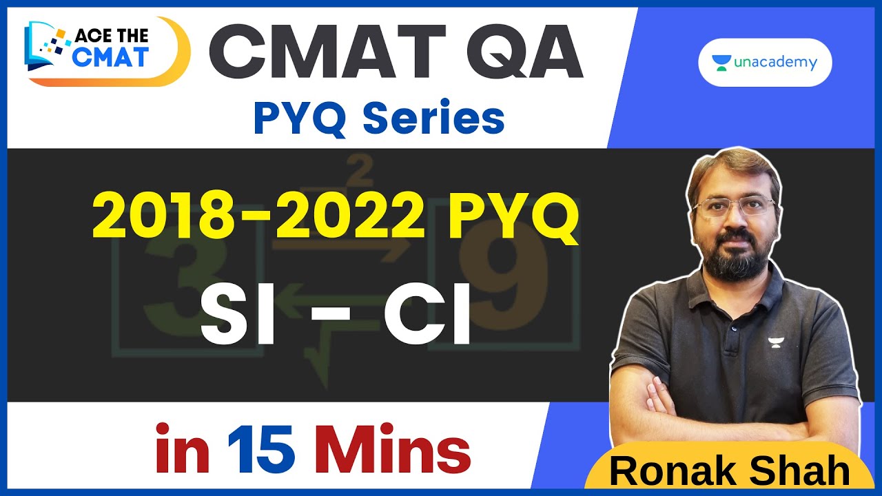 CMAT 2023 | All SI-CI PYQs in 18 Mins | Ace the CMAT | Ronak Shah