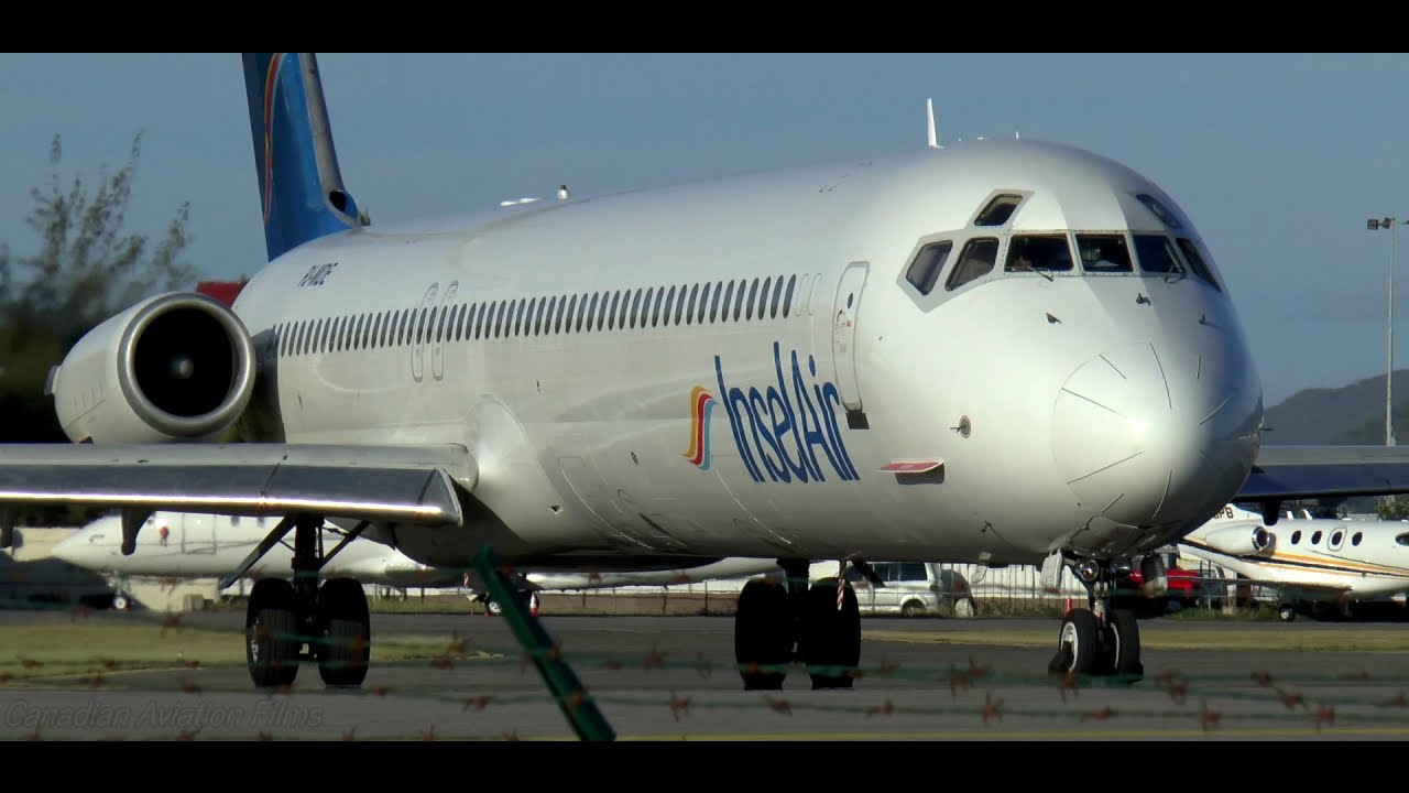 Awesome LOUD Insel MD-80 Takeoff from SXM!