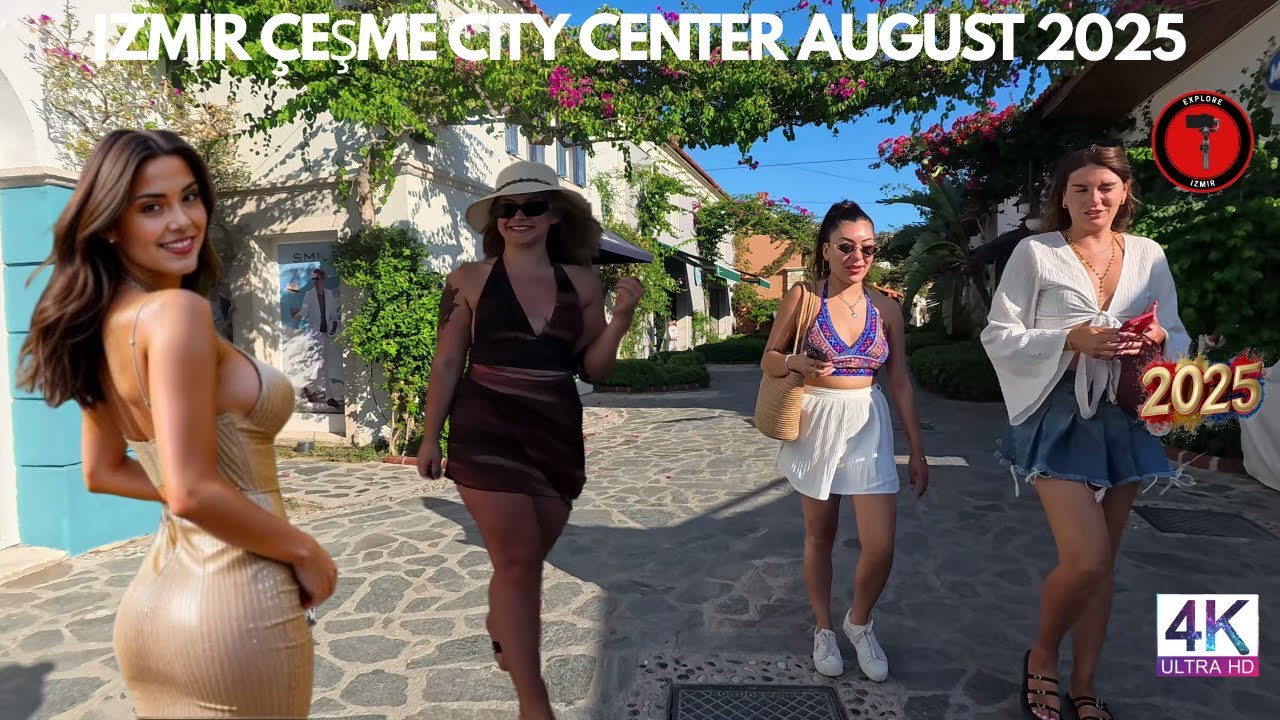 IZMIR ÇEŞME 2024 Walking Tour | 4k UHD 60fps | İZMİR TÜRKİYE