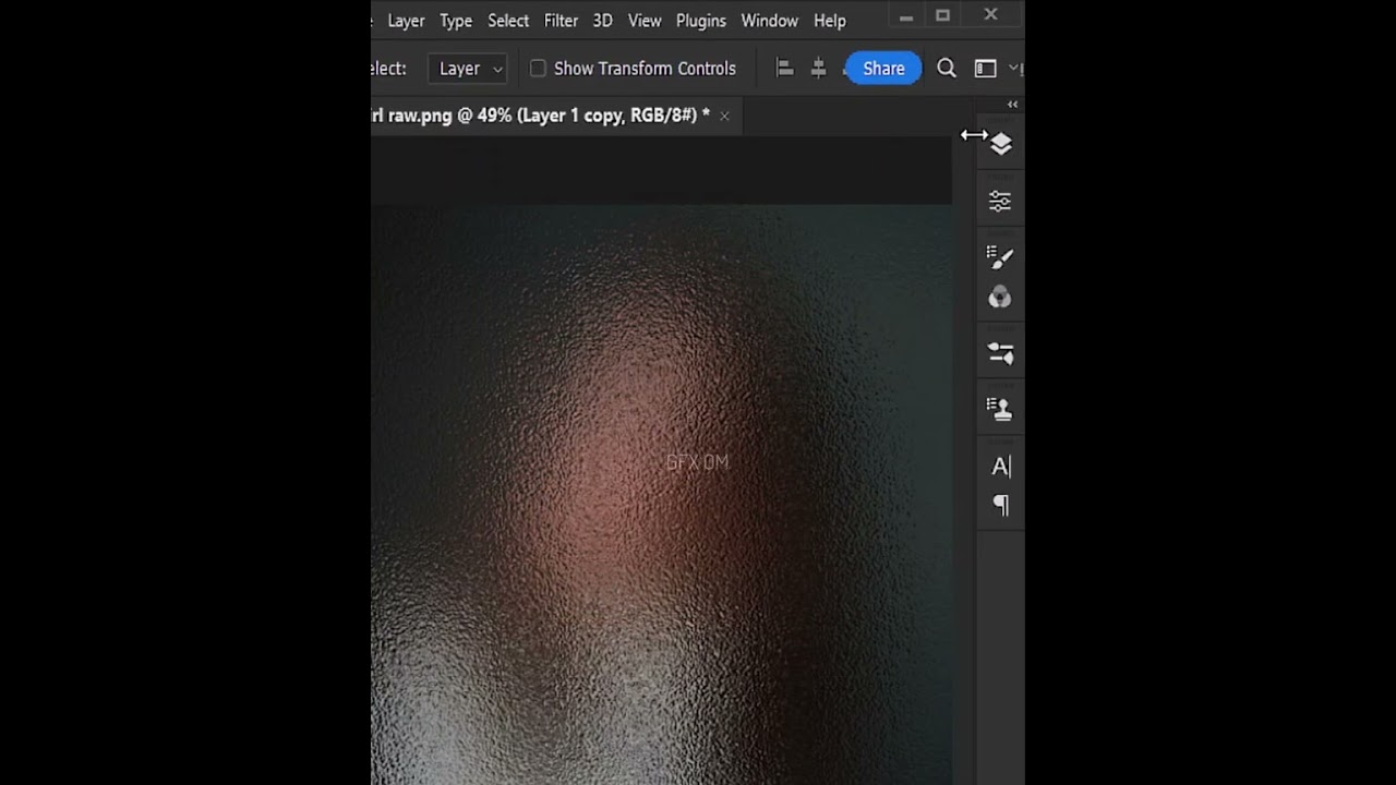 how to make frosted glass effect in Photoshop 2025