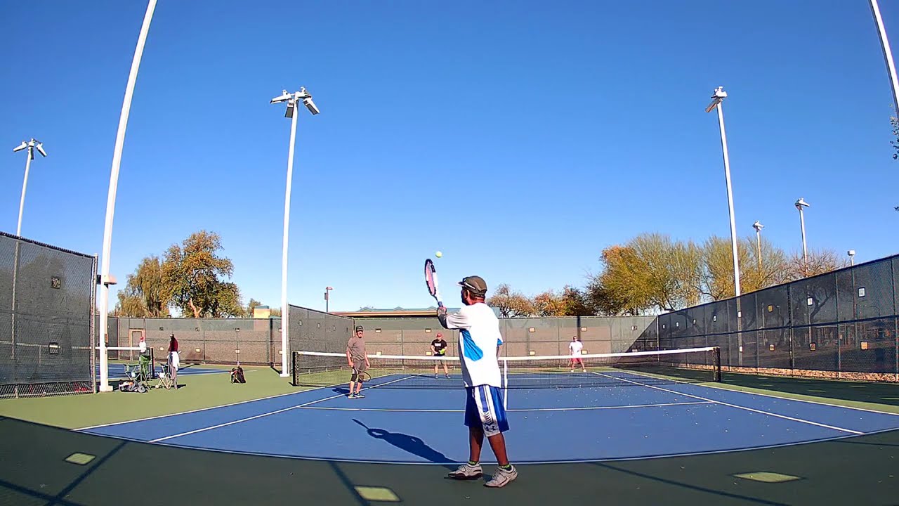 We won three sets in a row with my partner Phil Sanchez