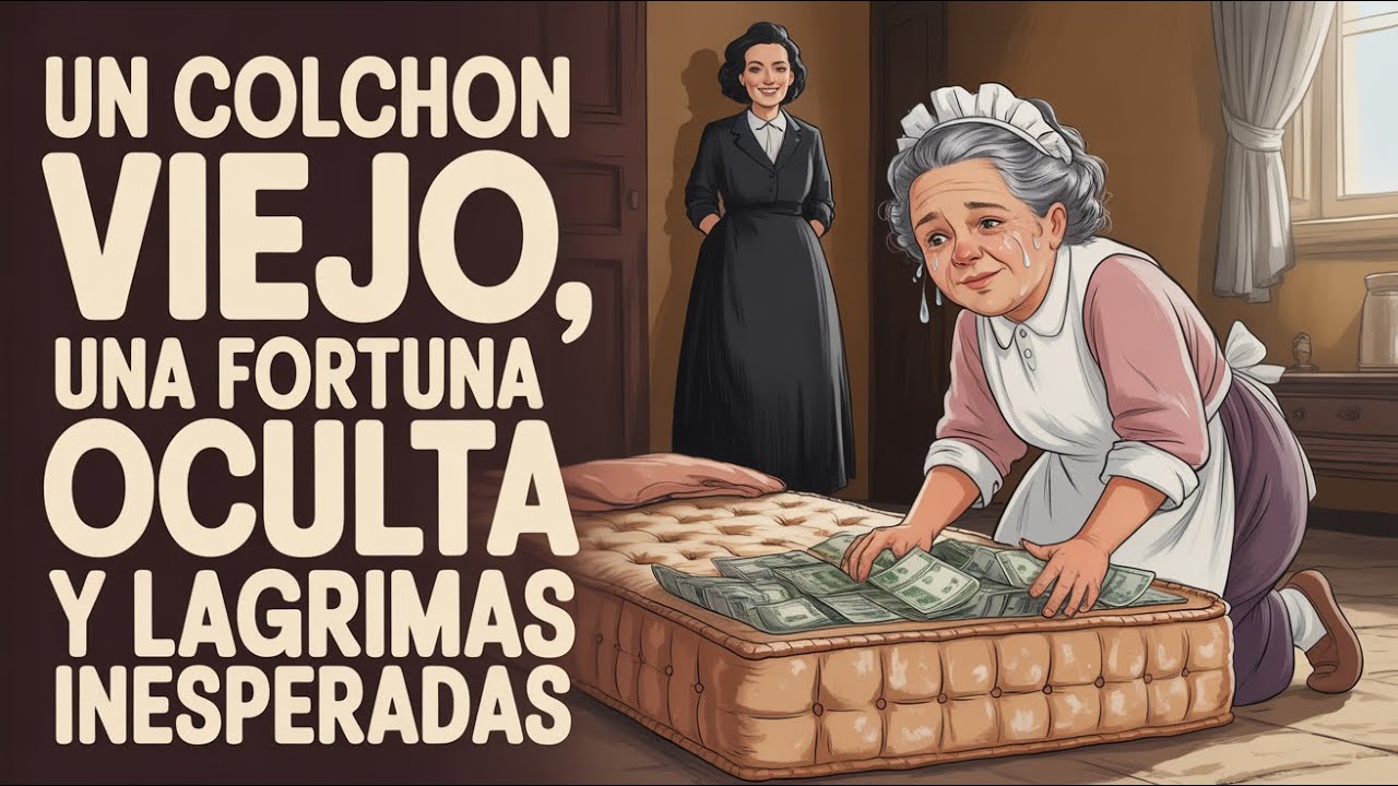 La Rica Sorprende a la Sirvienta con un Colchón Viejo lleno de Billetes Inesperados