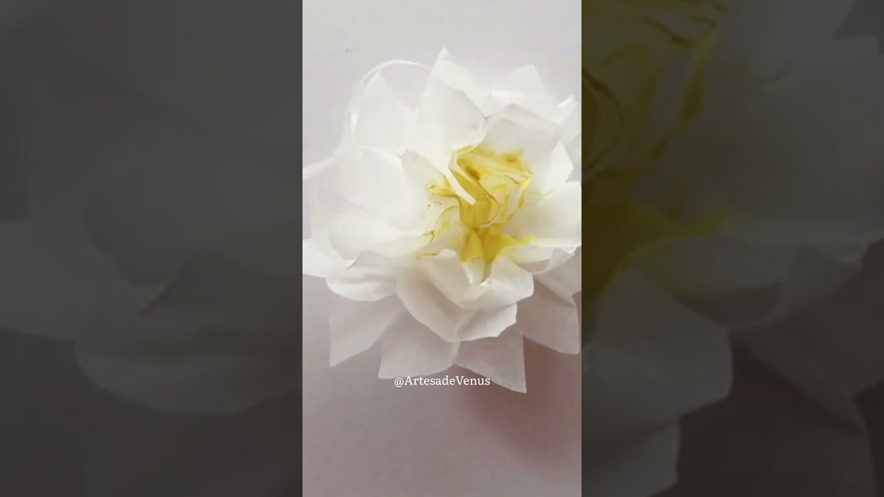 Flores feitas com Papel - Artesã de Vénus 🌺 