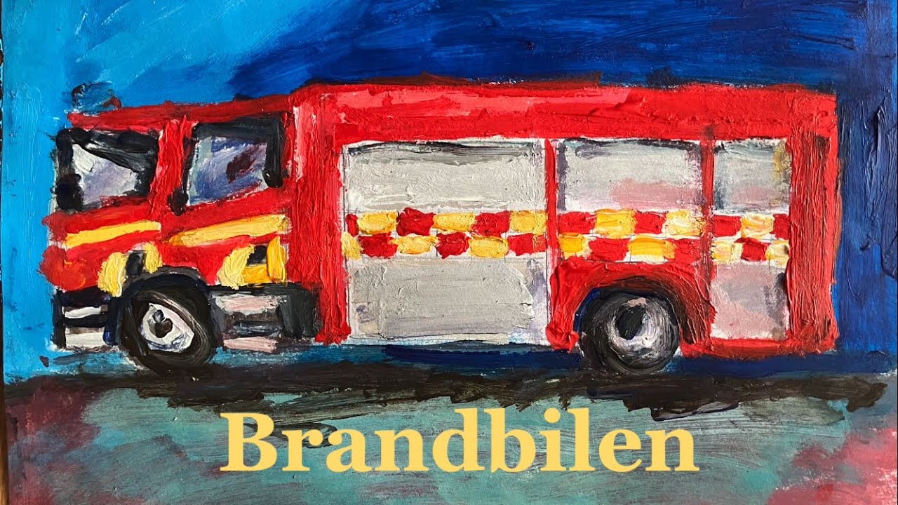 Brandbilen (med text) | Barnsång skriven av Jujja och Tomas Wieslander