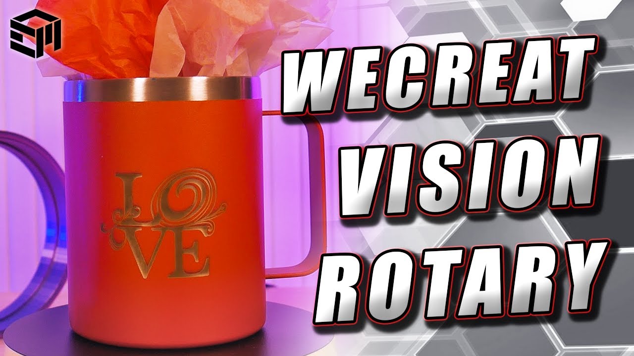 EASY Tumbler Engraving! WeCreat VISION Rotary System Guide!