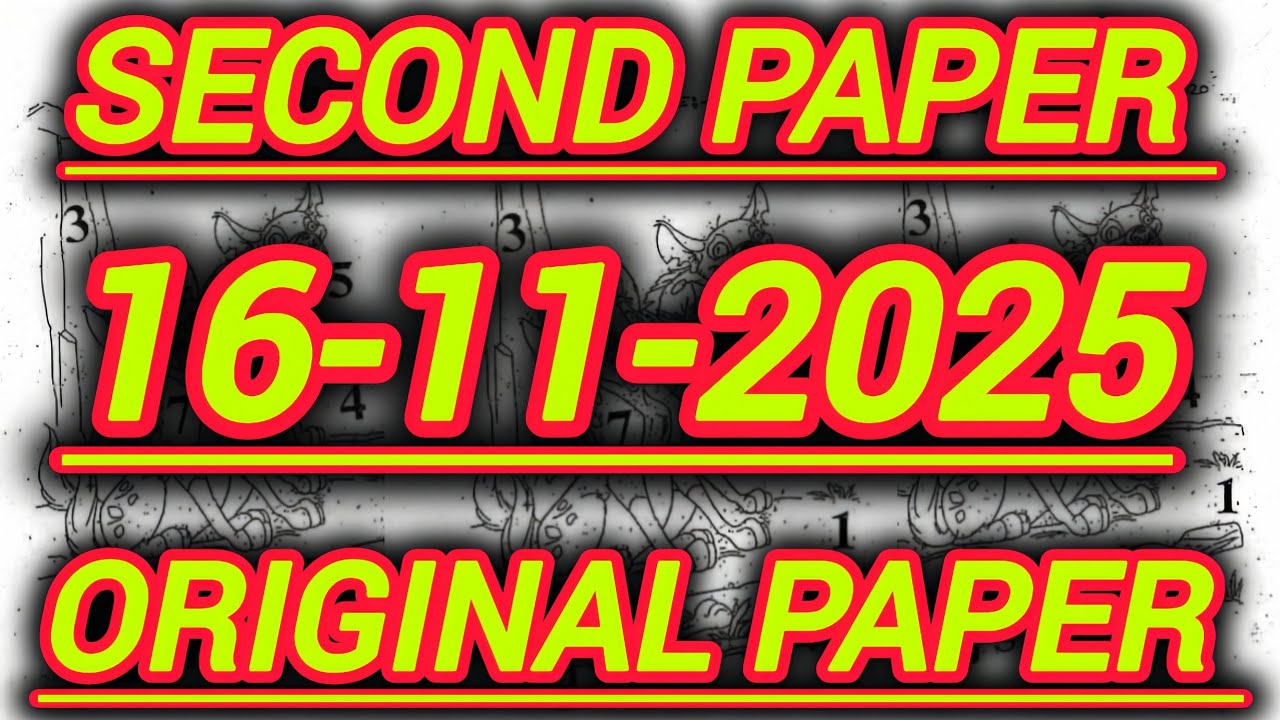 Thailand Lottery Second Paper Open For 16-11-2025 | 2nd paper part 2 | Original 2nd paper Last Paper
