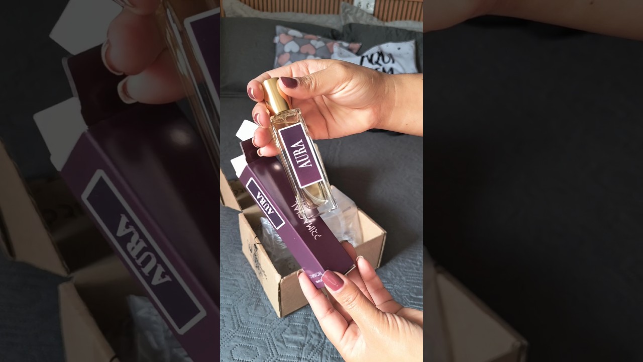 unboxing do perfume da PRIMACIAL *AURA*  #perfume #primacial #aura #unboxing