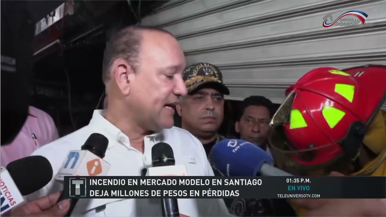 Incendio en Plaza Lorenzo Vargas y Mercado Modelo en Santiago deja millones de pesos en pérdidas