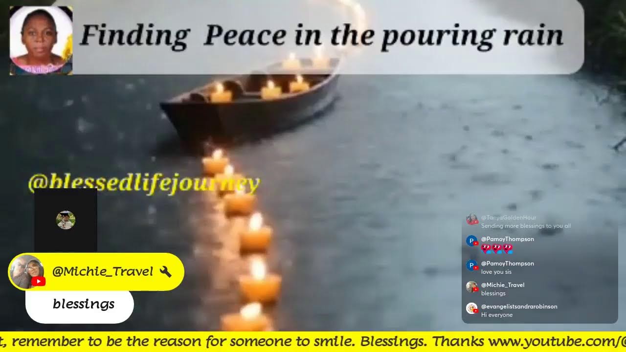 ​Blessed Life Journey | Deep Rain & Thunder for Sleep, Study & Peace (24/7 Live)