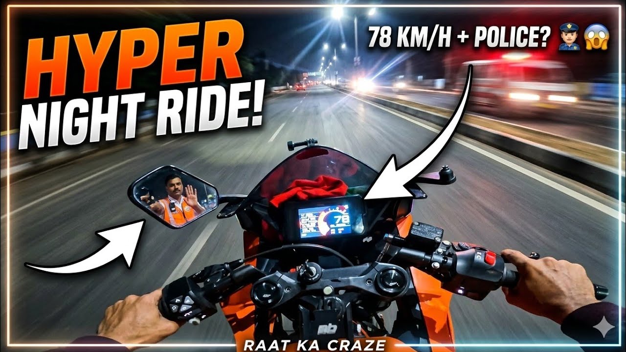 Raat Ke Andhere Mein Dil Ki Baat.. + High Speed Thrill! 🏍️💨