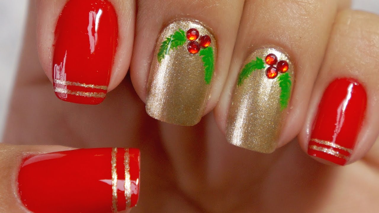 Unhas Decoradas Natal 2016 Manual Bela e Simples