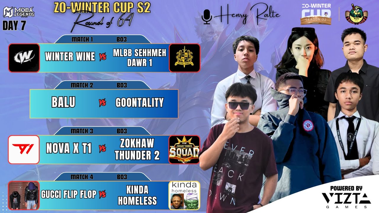 🔴Live.. Zo-Winter Cup S2 | RO64 | Knockout | Day 7 #mobalegends #gaming