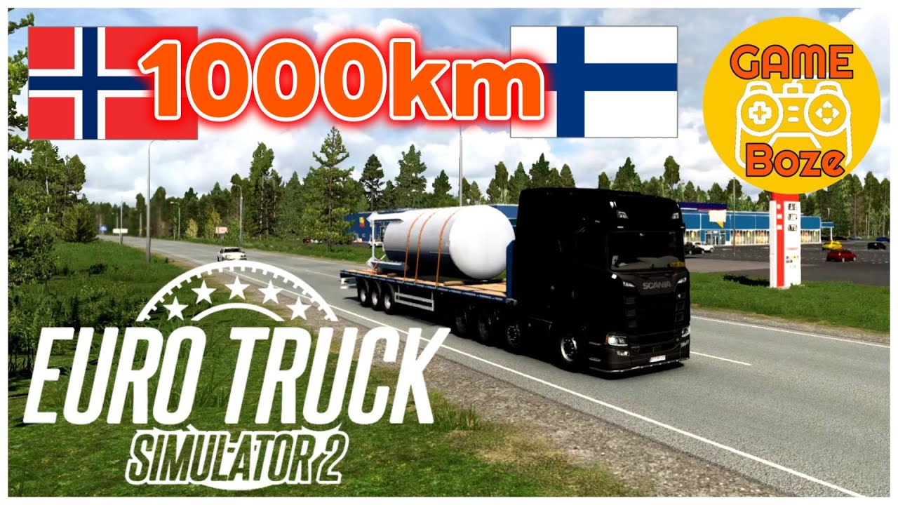 ノルウェーのハーマルからフィンランドのオウルまで約1000kmの日常配送【ETS】ユーロトラックシミュレーター Euro Truck Simulator2