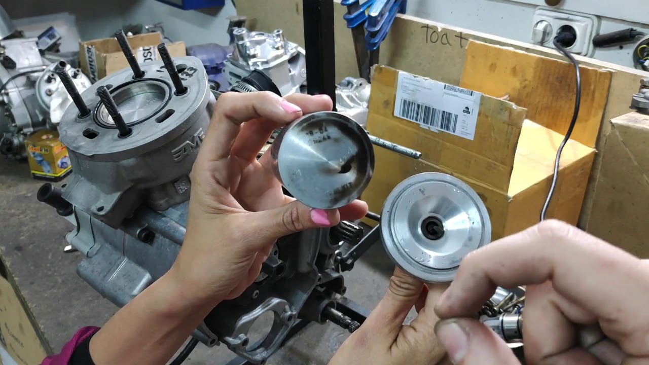 Medir squish en un motor de 2 tiempos