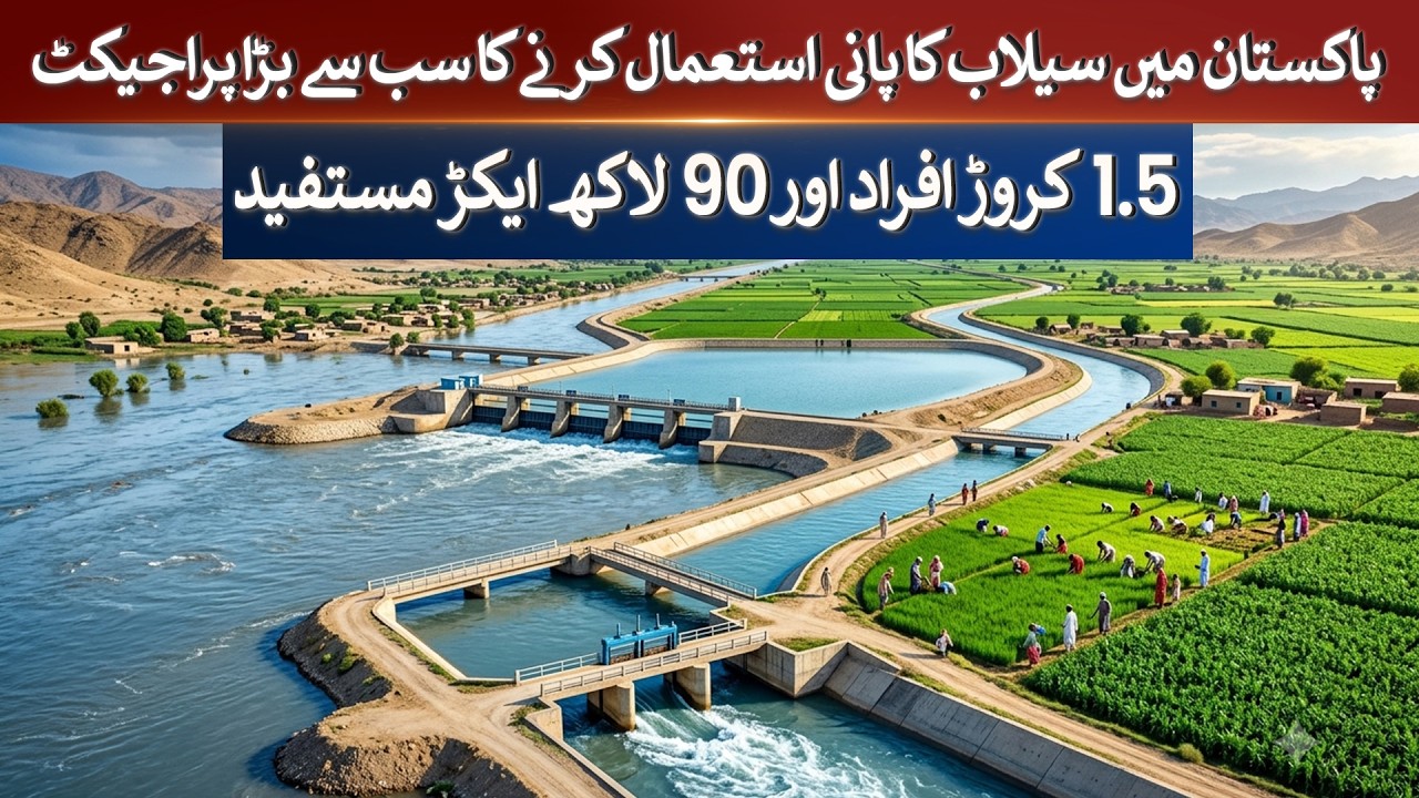Pakistan Launches Largest Flood Water Utilization Project | 15 Million People to Benefit!