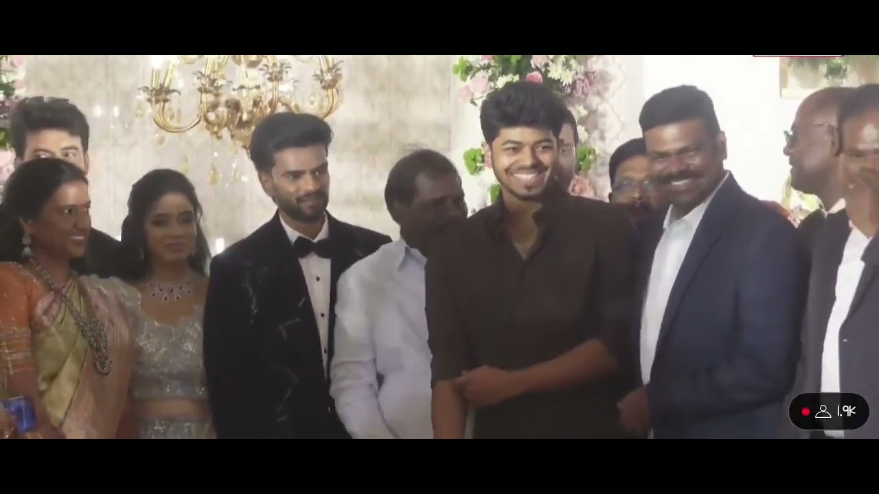 JasonSanjay at wedding reception of PMK Honorary President G.K. Mani@vijay