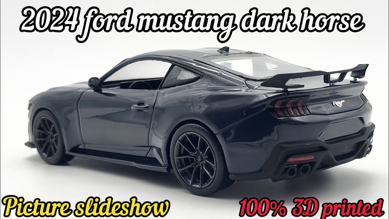 2024 Ford Mustang dark horse 3D printed model (picture slideshow, start to finish)