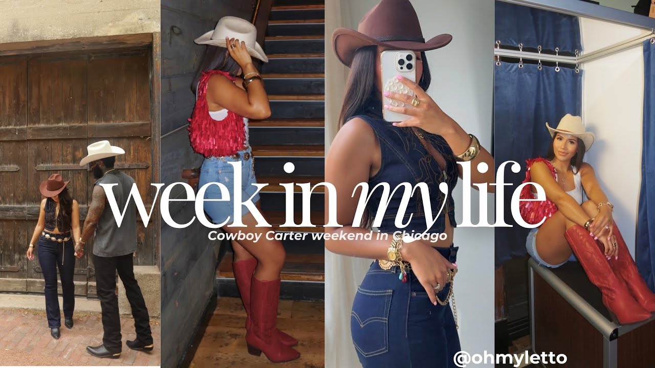 weekly vlog | a chicago cowgirl moment + Beyoncé concert + hair extensions + weekend fun