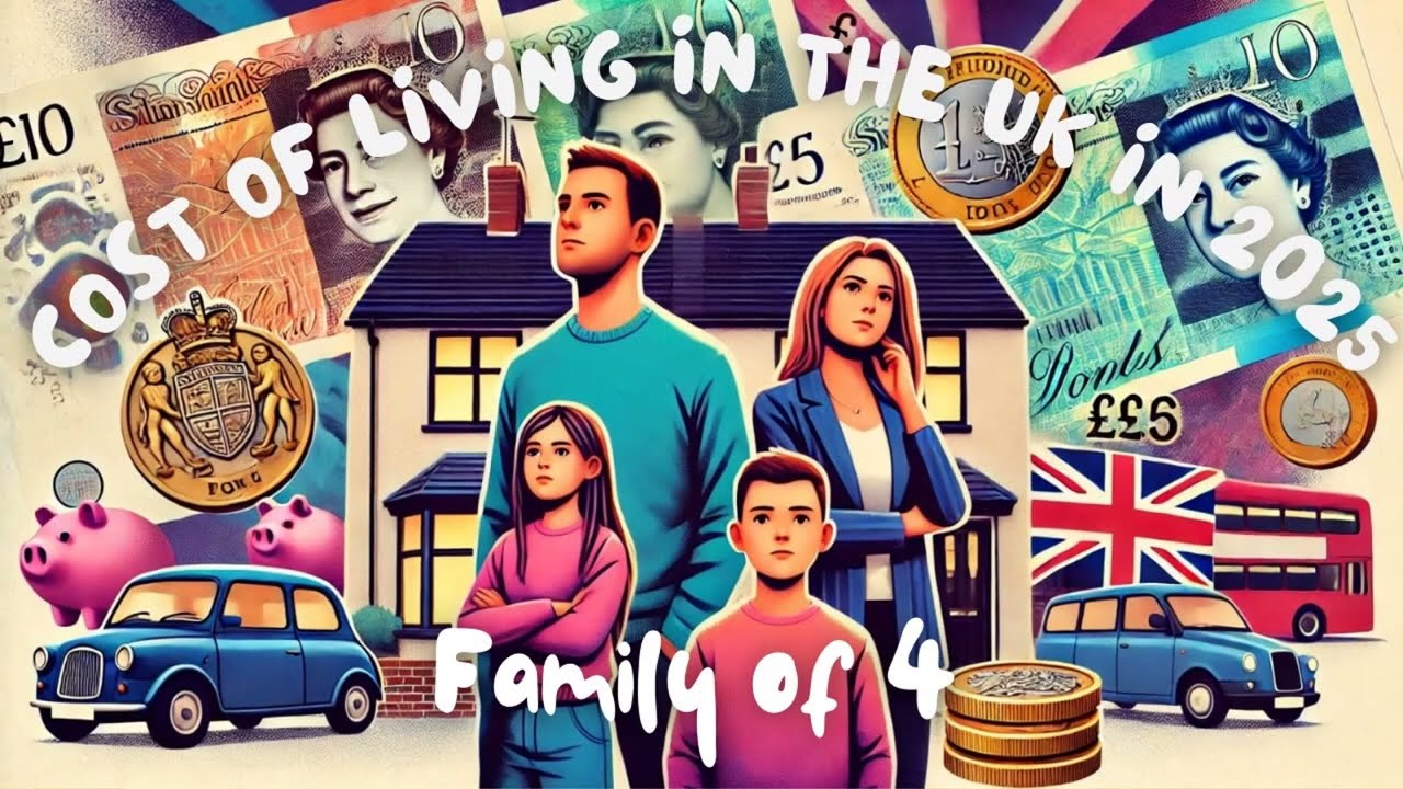 Monthly Cost of Living in the UK for a Family of 4 in 2025 | Full Expense Breakdown!