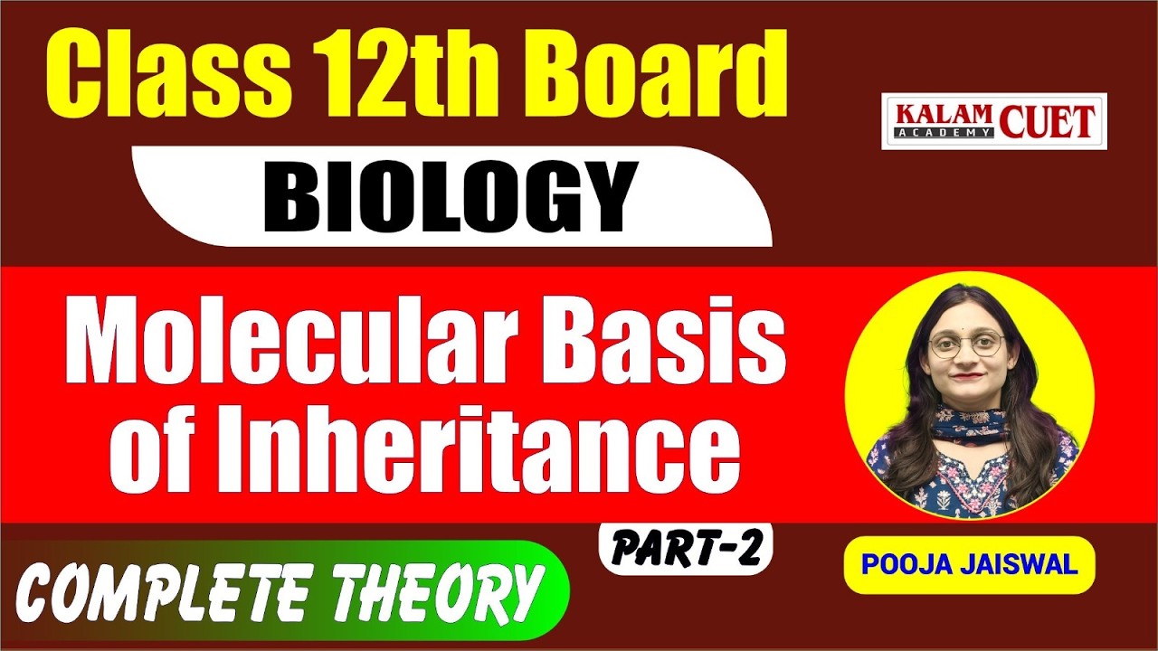 CUET 2026 Biology | Molecular basis of inheritance  |  Complete theory |  Part 2