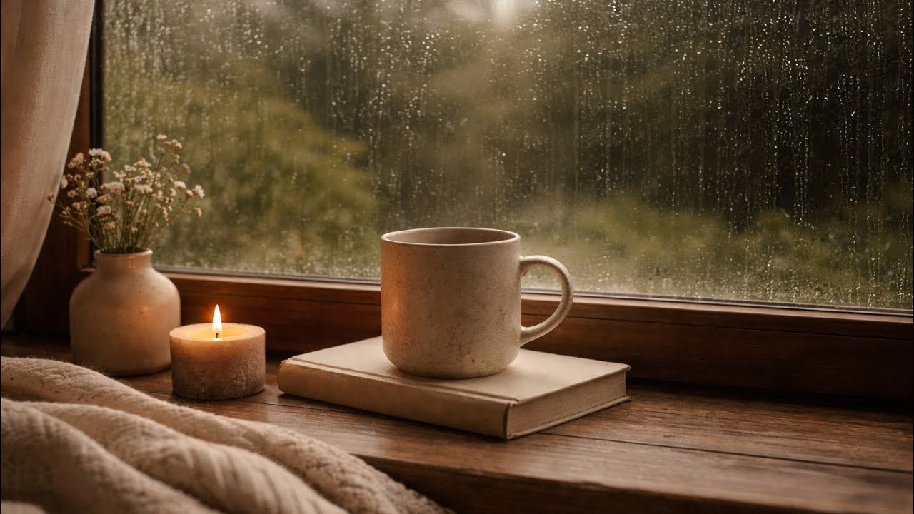 Calm Rain on Window Sounds | Peaceful Raindrops for Sleep, Study & Relaxation 
