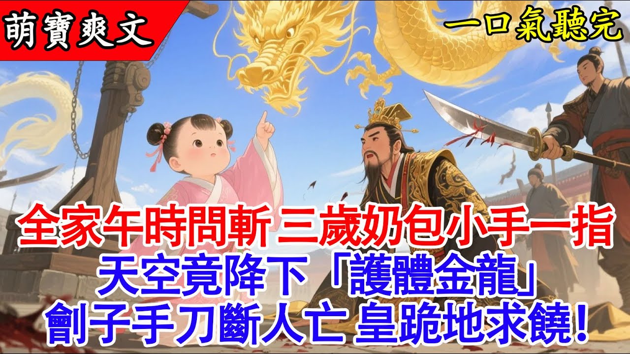 【完結小說】全家午時問斬？三歲奶包小手一指，天空竟降下「護體金龍」！劊子手刀斷人亡！皇跪地求饒！#有聲書 #爽文 #萌娃 #萌寶 #小說 #原創