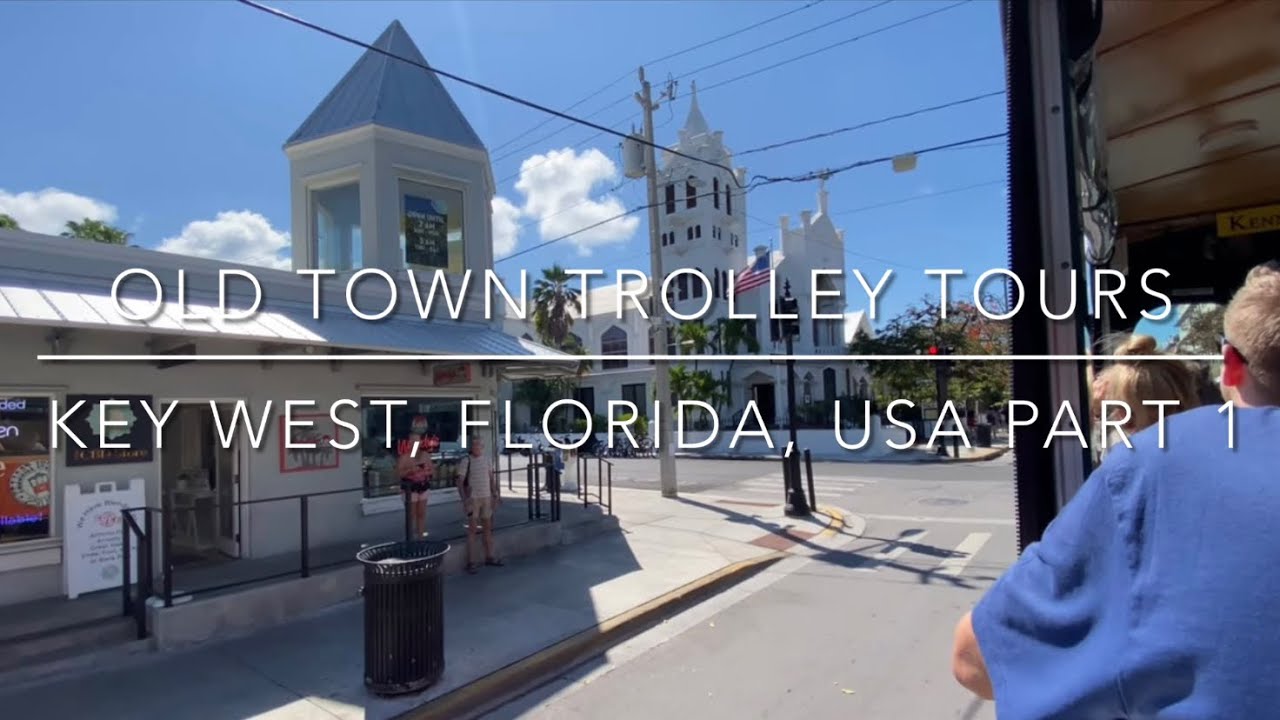 Old Town Trolley Tours, bus tour of Key West, Florida, USA 🇺🇸 Part 1 [4K]