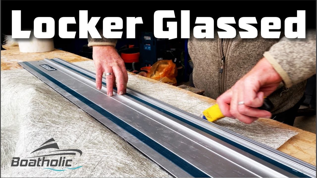 Glassing the Anchor Chain Locker on our Project Motor Boat - EP.35