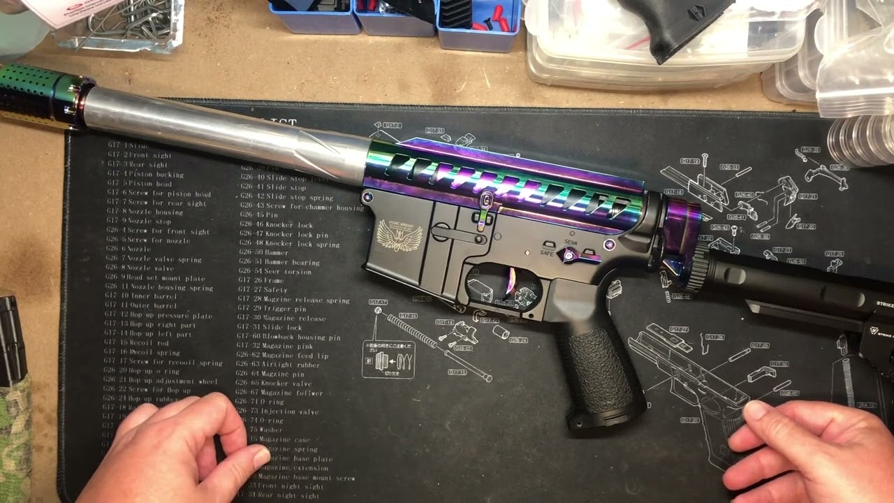 Custom Gelblaster rainbow warrior part 2