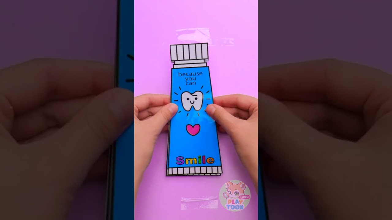 🪥 Squeeze Me! 😆 Funny Toothpaste Squishy DIY! 😁