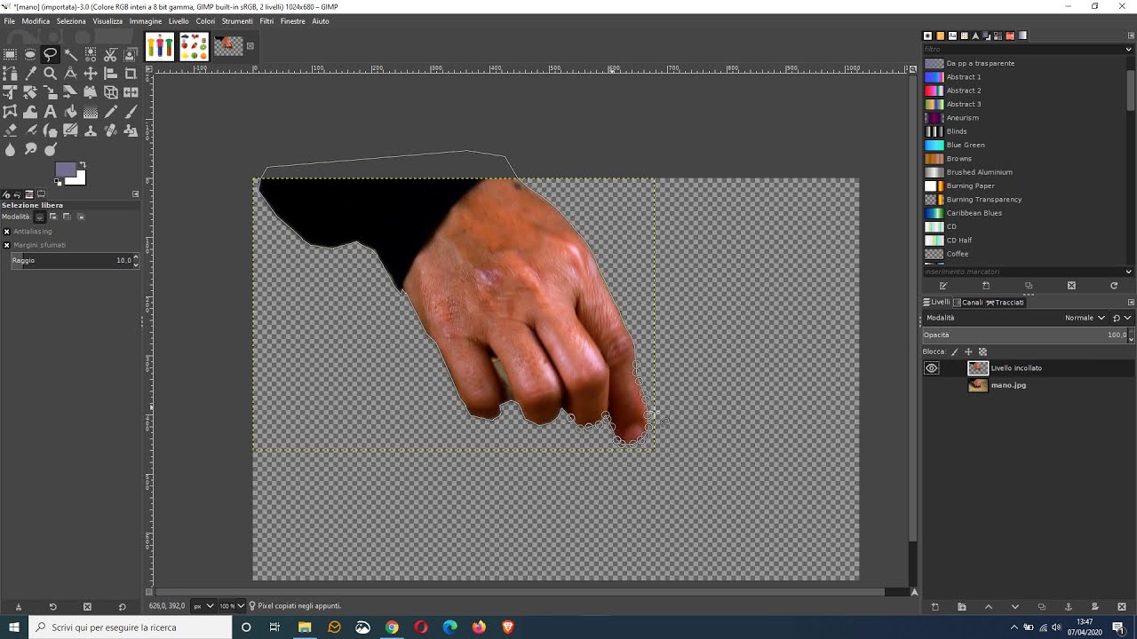 Videocorso GIMP ECDL 4.1 - Comandi di Selezione, Bacchetta Magica, Mano Libera, Lazo