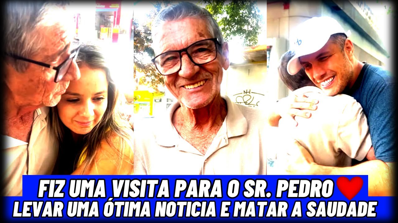 Fiz uma Visita para o Sr. Pedro levar uma ótima noticia e matar a Saudade ❤️