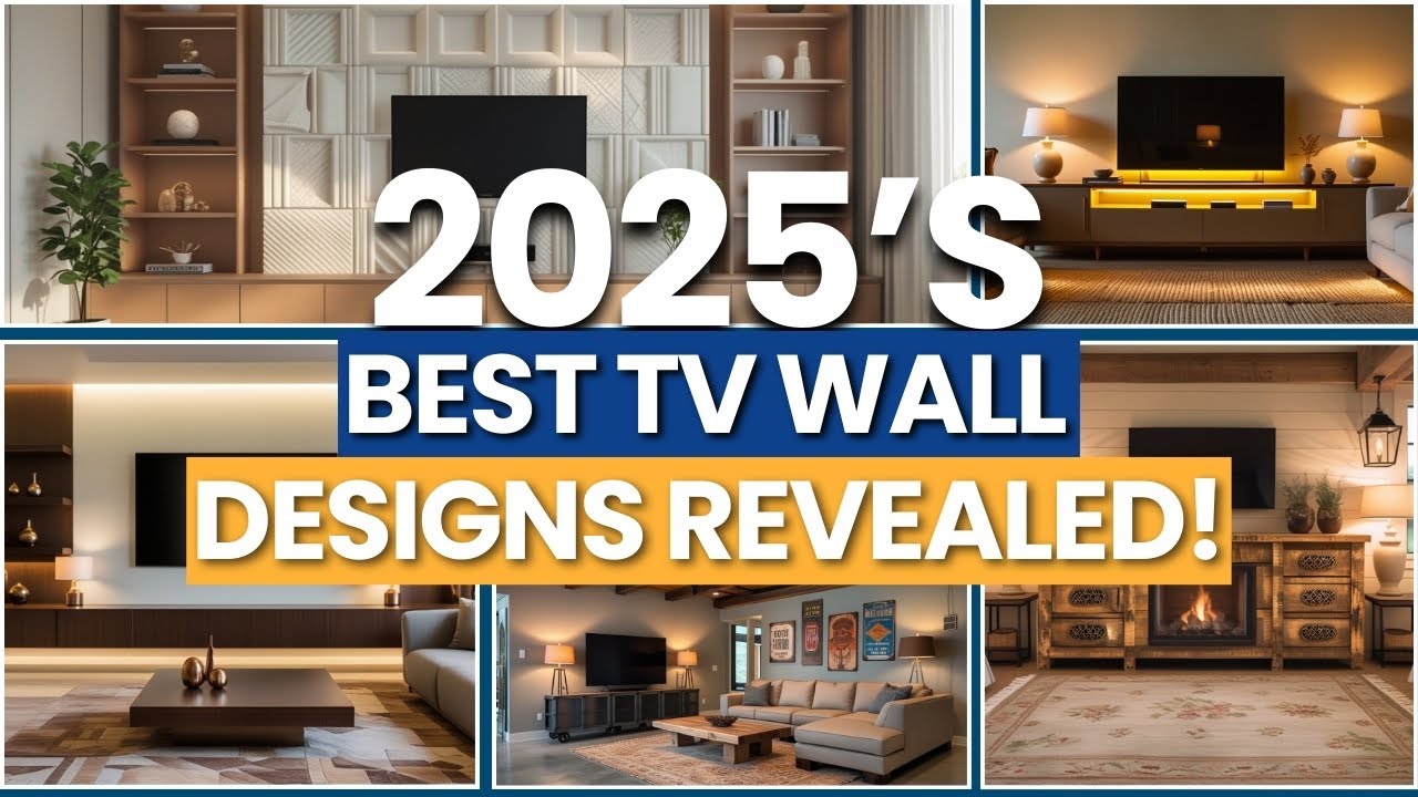 Modern TV Stand Decorating Ideas 2025 | Best TV Wall Mount Stand | Top Living Room TV Unit Designs
