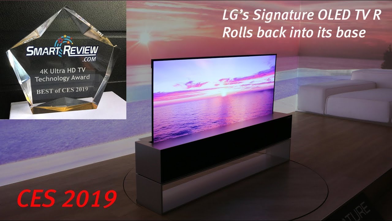 Best of CES 2019 | LG Signature Rollable  4K OLED TV R | SmartReview.com