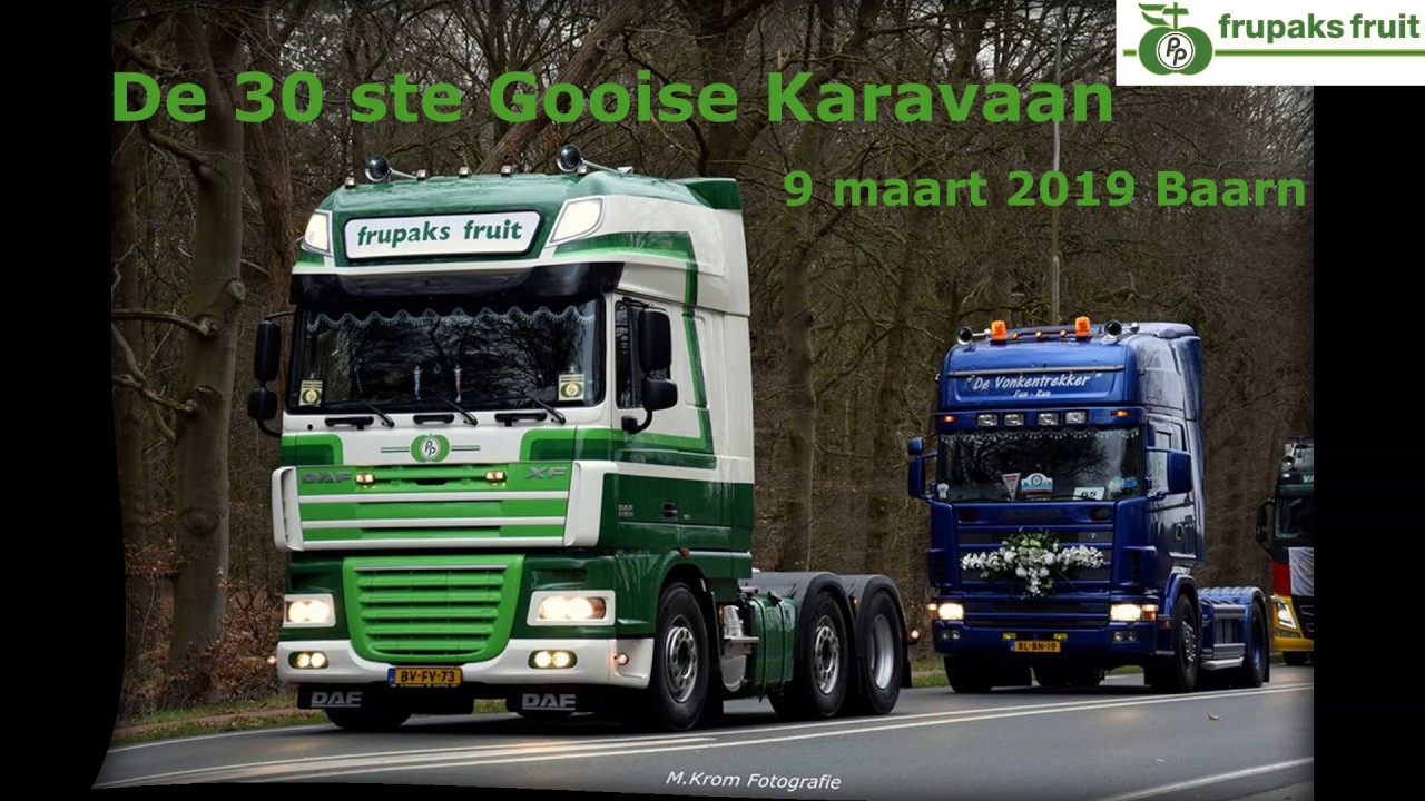 30ste Gooise Karavaan (9 maart 2019 Baarn) rij mee met Frupaks Fruit