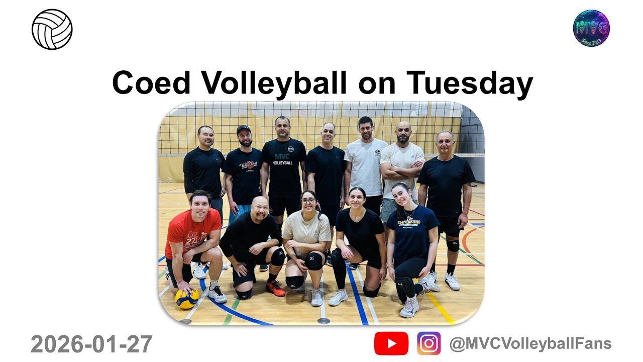 Coed Volleyball on Tuesday 2026-01-27