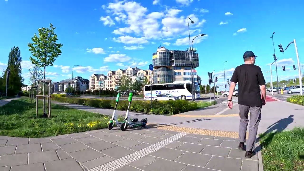 4K Sunny day Natolin - Ursynow Poland | Bike Ride ASMR  Neighborhood ride #poland #warsaw