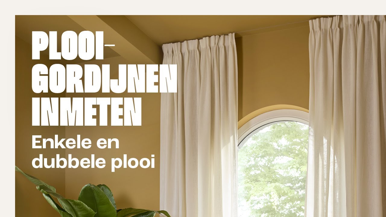 Plooigordijnen inmeten: Enkele & dubbele plooi stap-voor-stap!