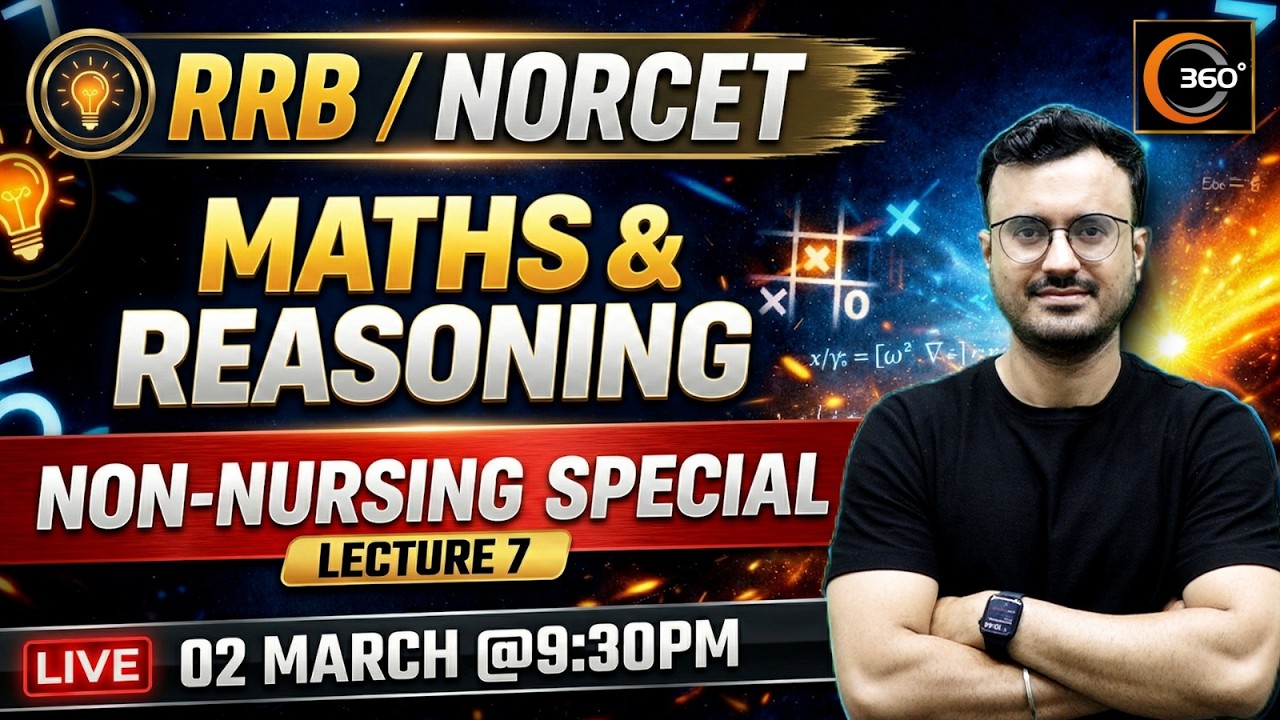 Maths and Reasoning Special Class #7 | Important for All Nursing Exams | Himanshu Sir