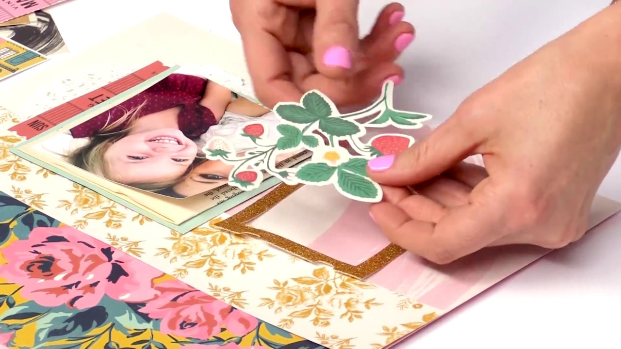 Create a Layered Layout  - (Exclusive) Flourish Collection - Scrapbook.com