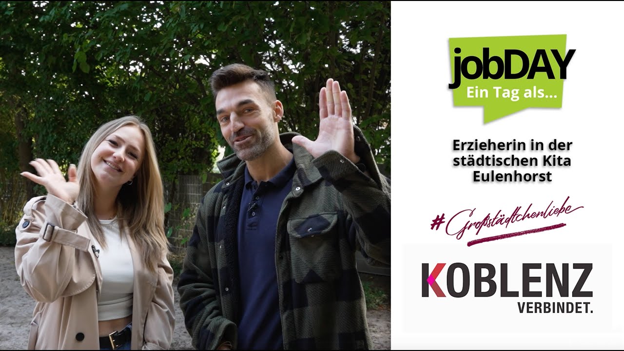 Jobday zu Besuch bei der Stadt Koblenz: Ein Tag in der Kita Eulenhorst